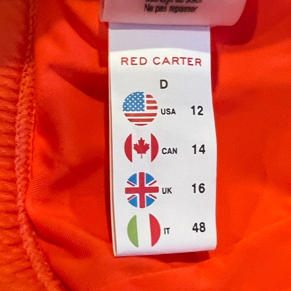 Red Carter Beach Chic Carly Bikini Top in Persimmon (12 D) - Picture 8 of 10